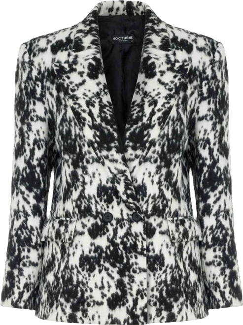 Women's Printed Double Breasted Jacket