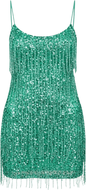 Women's Beaded Fringe Cocktail Dress