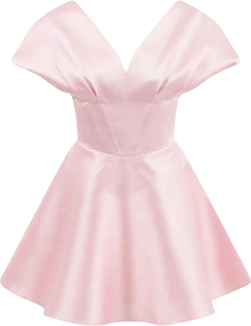 Women's Mini Dress with Waist Corset Detail