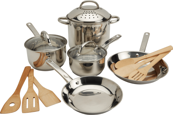 Induction-Ready Stainless Steel 14-Pc. Cookware Set