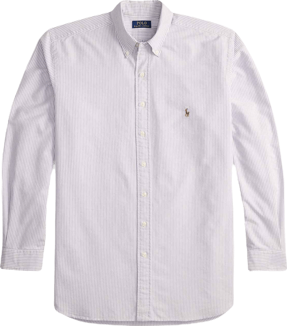 Men's Big & Tall Striped Classic Oxford Shirt