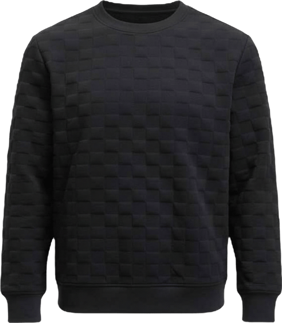 Men's Cube Textured Crewneck Sweatshirt, Macy's Exclusive