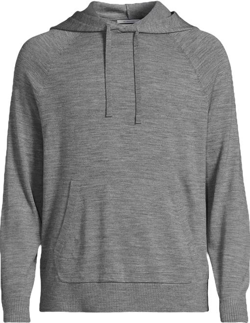 Men's Long Sleeve Washable Merino Pullover Hoodie
