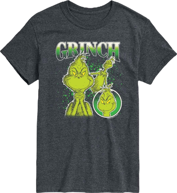 Men's The Grinch Collage Graphic Short-Sleeve T-Shirt