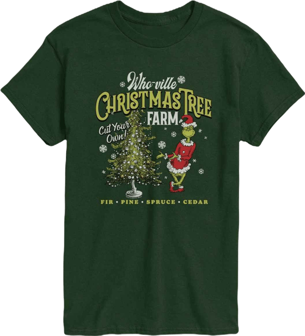 Men's The Grinch Tree Graphic Short-Sleeve T-Shirt