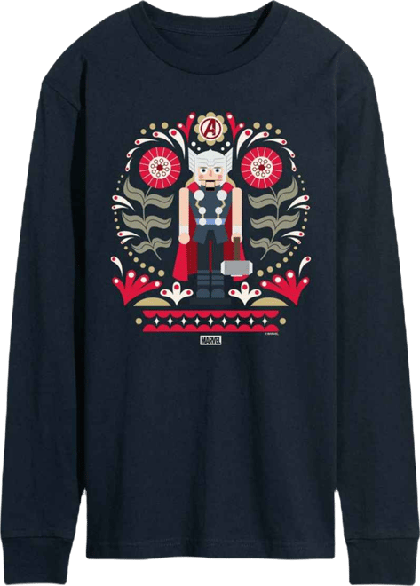Men's Thor Nutcracker Graphic Long-Sleeve T-Shirt