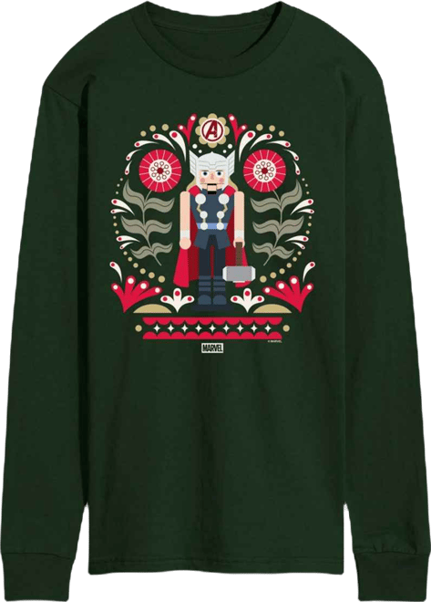 Men's Thor Nutcracker Graphic Long-Sleeve T-Shirt