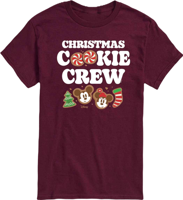 Men's Disney Christmas Cookie Crew Short-Sleeve Graphic T-Shirt