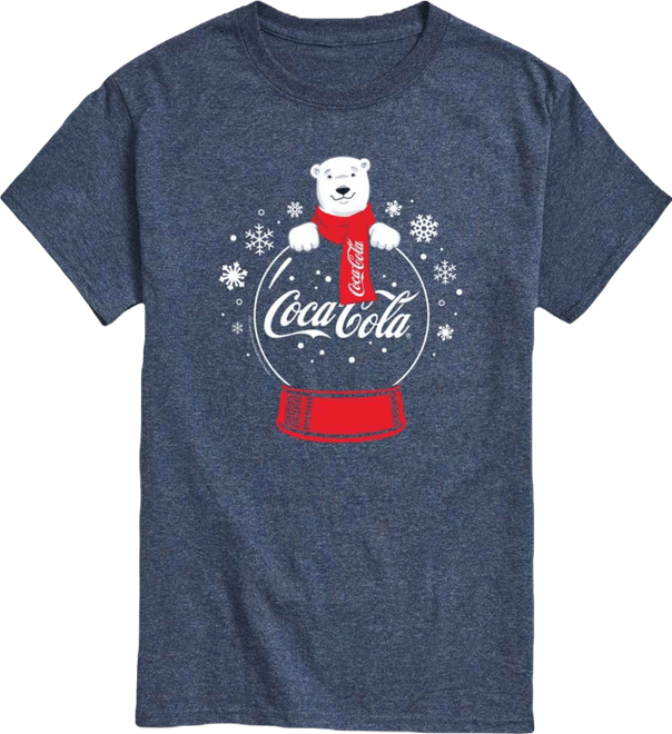 Men's Coca-Cola Polar Bear Snowglobe Short-Sleeve Graphic T-Shirt