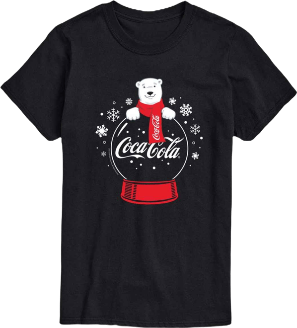Men's Coca-Cola Polar Bear Snowglobe Short-Sleeve Graphic T-Shirt