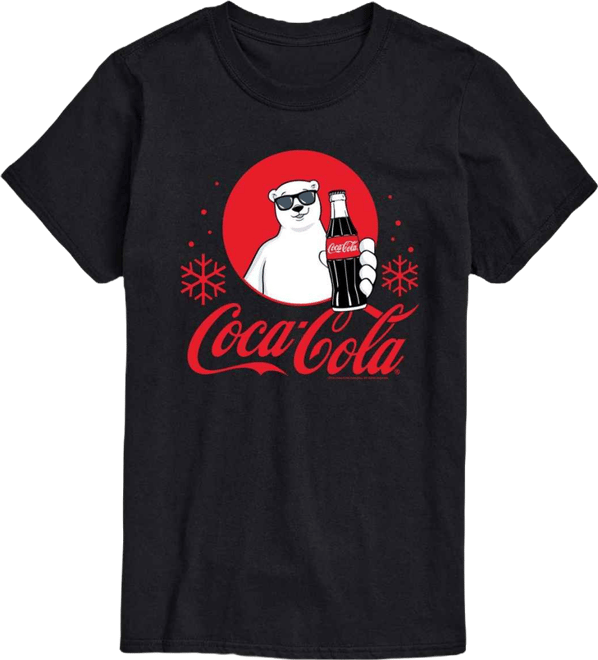 Men's Coca-Cola Polar Bear Snowflakes Crewneck Graphic T-Shirt