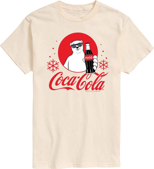 Men's Coca-Cola Polar Bear Snowflakes Crewneck Graphic T-Shirt