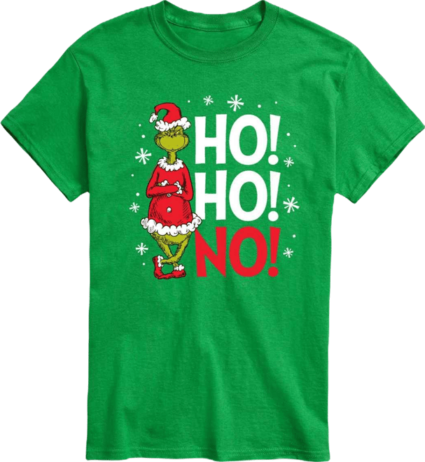 Men's The Grinch H No Graphic Short-Sleeve T-Shirt