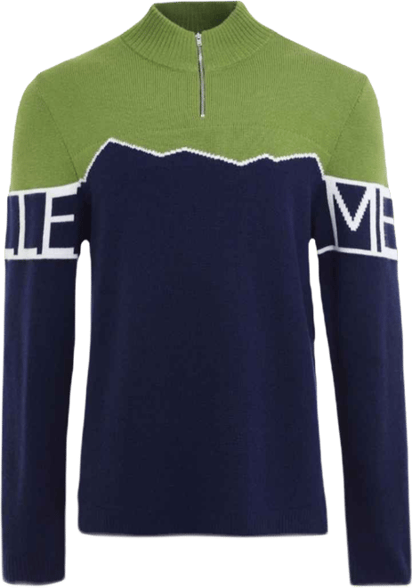 Men's Merino Super Fine Mountain Print Sweater