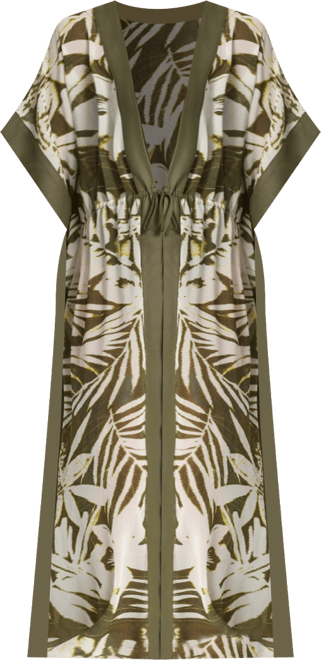 Women's Tie-Front Cover-Up Kaftan