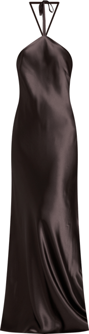 Juniors' Halter-Neck Slip Dress