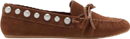 Women's Studded Suede Moccasins