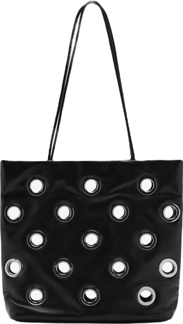 Women's Eyelets Detail Shoulder Bag