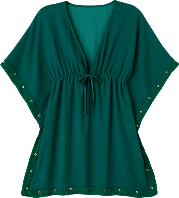 Women's V-Neck Caftan Swim Cover-Up