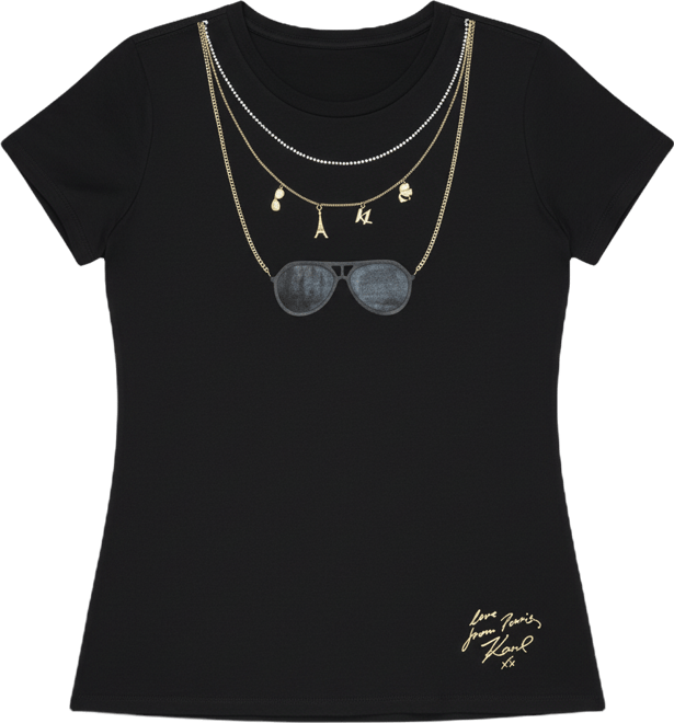 Women's Sunglasses Printed Pull-On T-Shirt