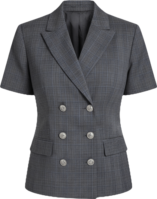 Women's Double-Breasted Peak Lapel Collar Jacket