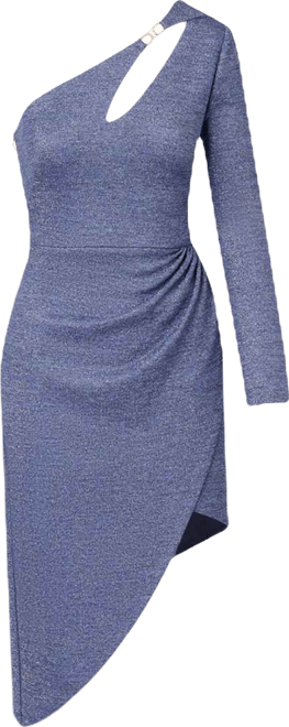 Women's One-Shoulder Midi Dress