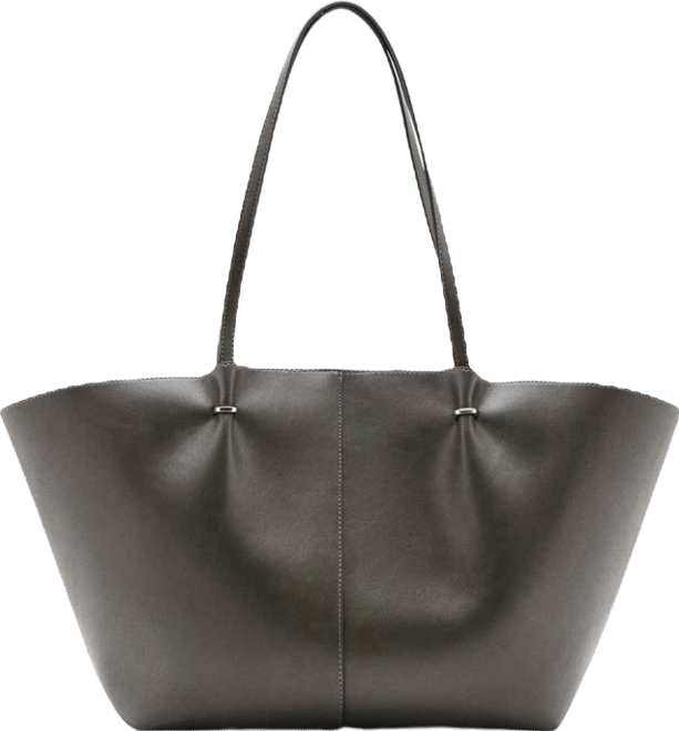 Women's Metallic Details Shopper Bag