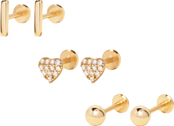 Zola Flat Back Earring Set