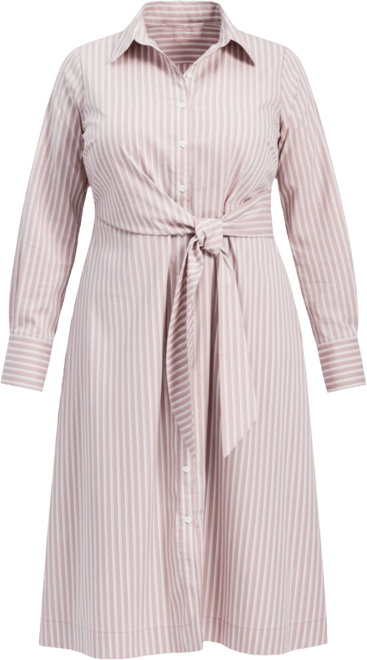 Women's Bethany Poplin Tie Front Shirtdress