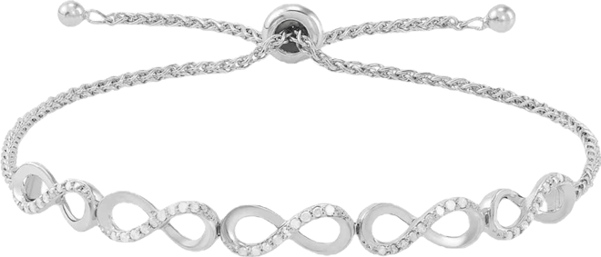 Diamond (1/4 ct. t.w.) Bracelet in Sterling Silver