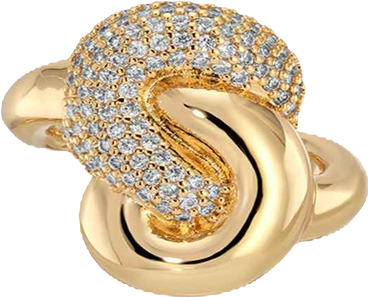 Gold Plated Love Me Knot Ring