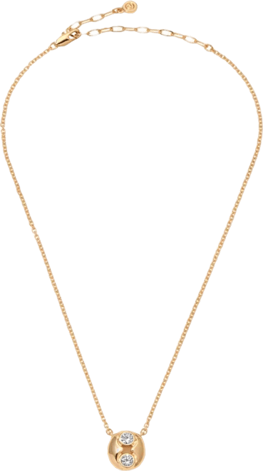 Gold Plated Double Crystal Necklace