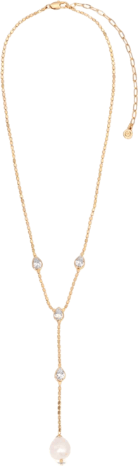 Dripping Crystal Lariat Necklaces