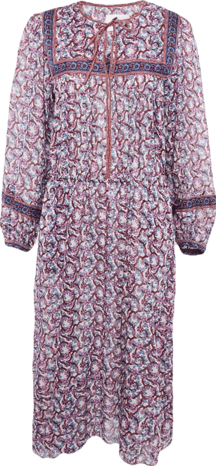 Women's Multicolor Floral Print Cotton Asymmetric Greila Dress