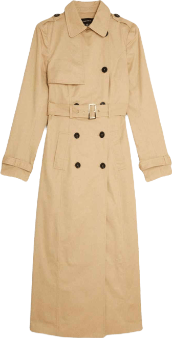 Women's Tailored Classic Belted Trench Coat