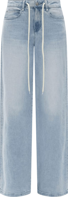 Women's High-Rise Drawstring Baggy Wide-Leg Jeans