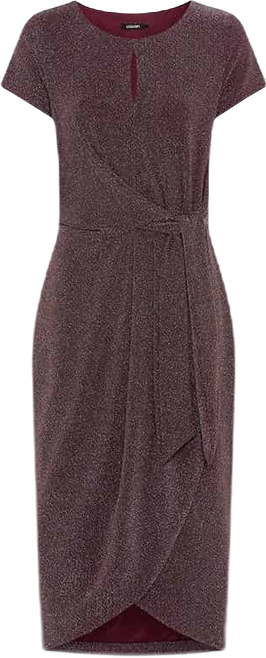 Women's Sparkle Faux Wrap Dress