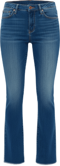 Women's Low-Rise Stretch Raw-Hem Bootcut Jeans