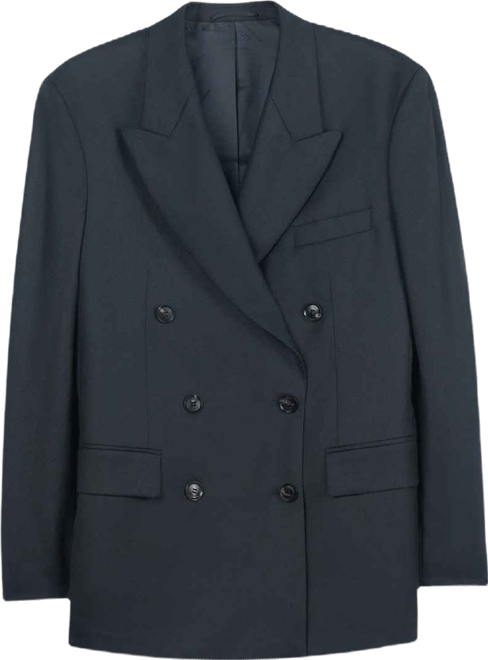 Women's Double-Breasted Cashmere Suit Blazer
