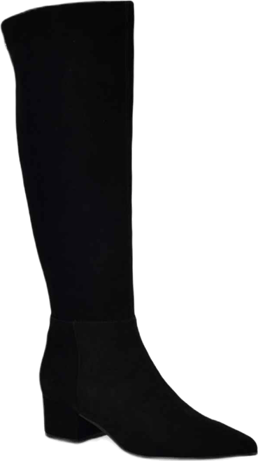 Women's Morgin Tall Wide Calf Pointy Toe Block Heel Boots