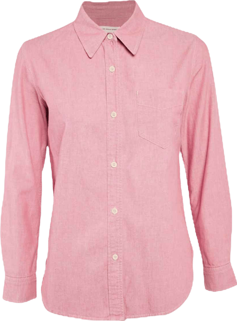 Women's Etoile Pink Cotton Long Sleeve Shirt