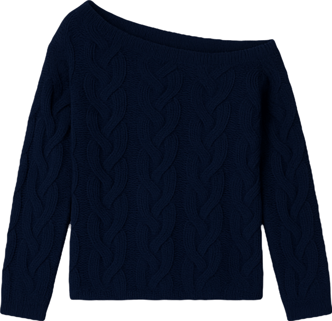 Women's Nellie Off Shoulder Cable Knit Sweater