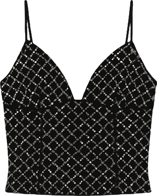 Women's Jenny Beaded Mesh Boned Top