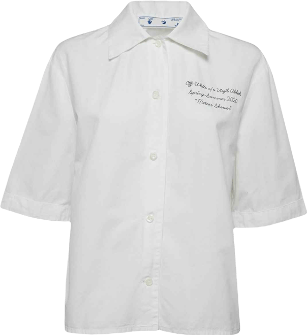 Women's Embroidered Cotton Short Sleeves Shirt