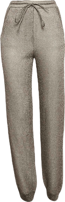 Women's Metallic/multicolor Lurex Knit Pants