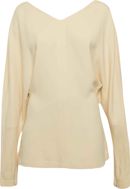 Women's Cream Crepe Dolman Sleeve Top