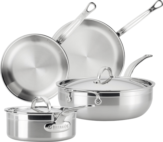 Stainless Steel 6-Pc. ProBond Forged Brushed Clad Cookware Set