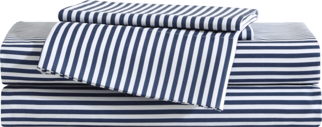 Vivid Stripe Microfiber 4-Pc. Sheet Set, Queen