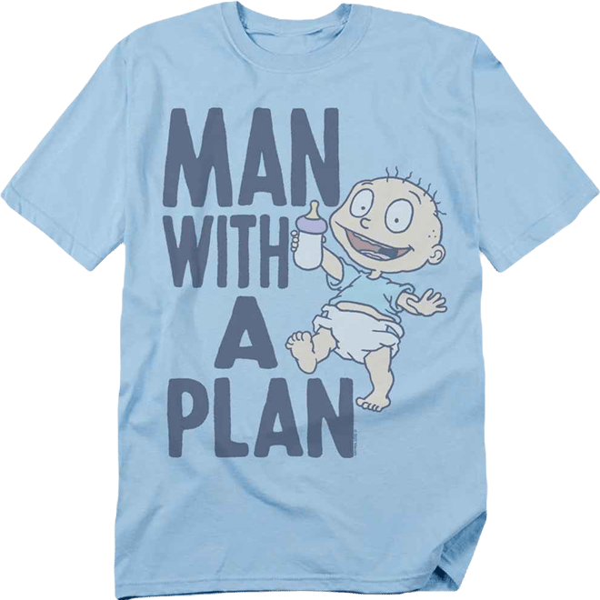 Logovision Men's  Man With A Plan T-Shirt