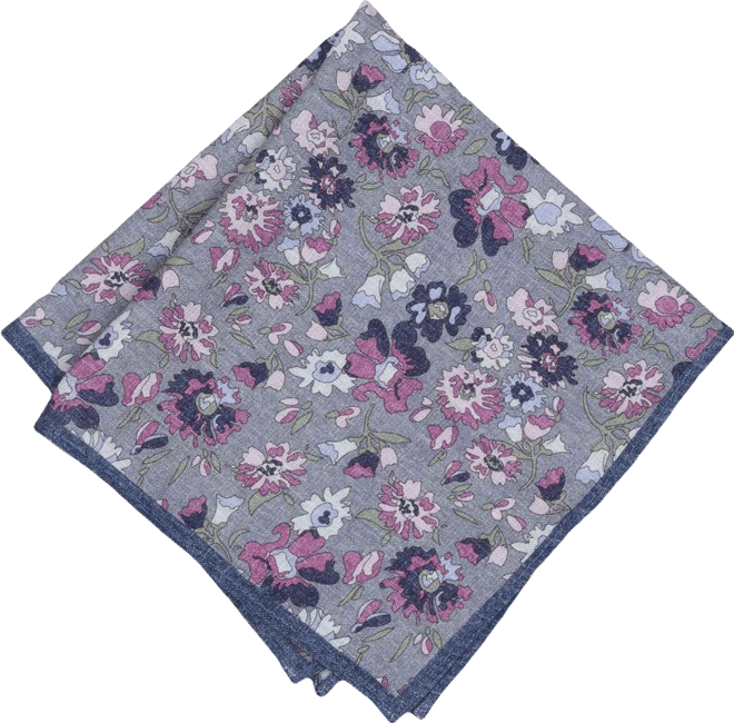 Men's Bristol Floral Pocket Square, Macy's Exclusive